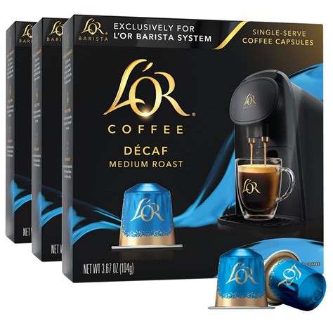 Amazon L OR Coffee Pods 30 Capsules DECAF Medium Roast Single