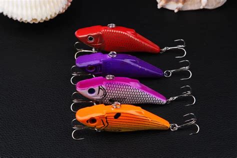 Pcs Vibration Fishing Lure Hook Cm G Sinking