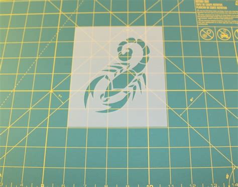 Scorpion Stencil Reusable DIY Craft Stencils of a Scorpion