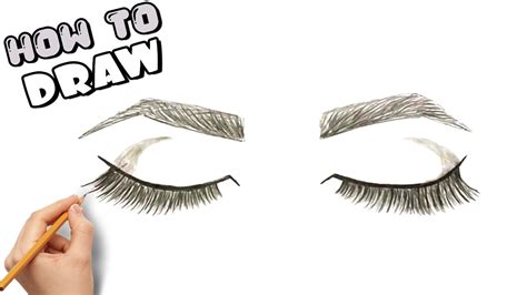 Easy Way To Draw A Realistic Closed Eyes For Beginners How To Draw