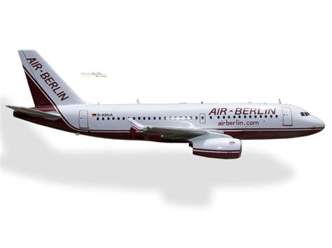 Airbus A319 Air Berlin Model Modelbuffs Custom Made Mahogany Models