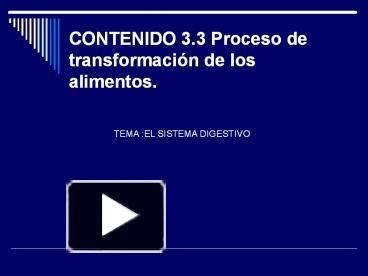 PPT CONTENIDO 3 3 Proceso De Transformaci PowerPoint Presentation