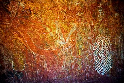 Aboriginal Painting At Uluru