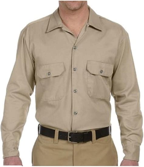 Dickies 574 Long Sleeve Work Shirt At Amazon Mens Clothing Store