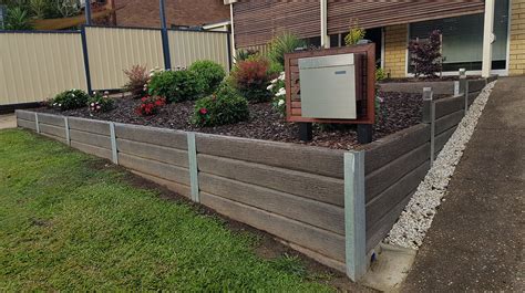 Diy Concrete Sleeper Retaining Wall