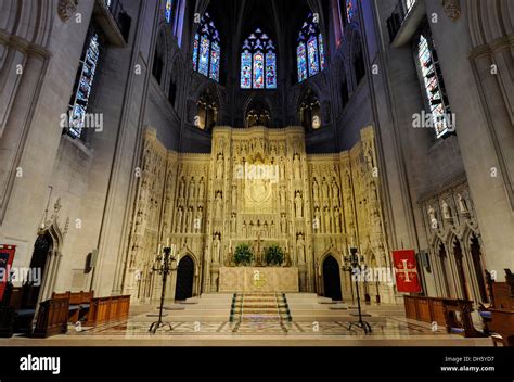 Washington National Cathedral Altar High Resolution Stock Photography