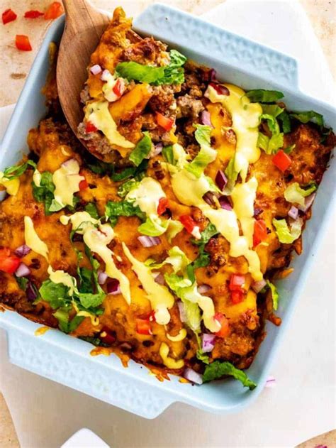 Keto Cheeseburger Casserole Kicking Carbs