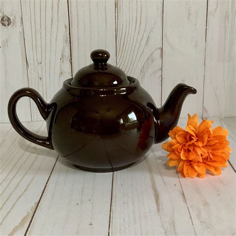 Vintage Brown Betty Teapot 2 Cup Vintage Teapot And Lid Etsy Tea Pots