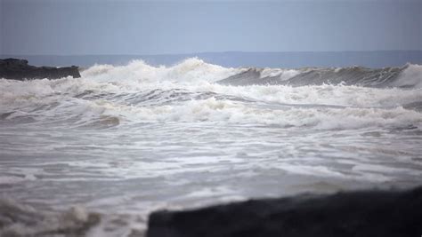 Tide Wave Crashing. Tidal Waves Crash. Bali Tides Stormy Ocean Waves ...