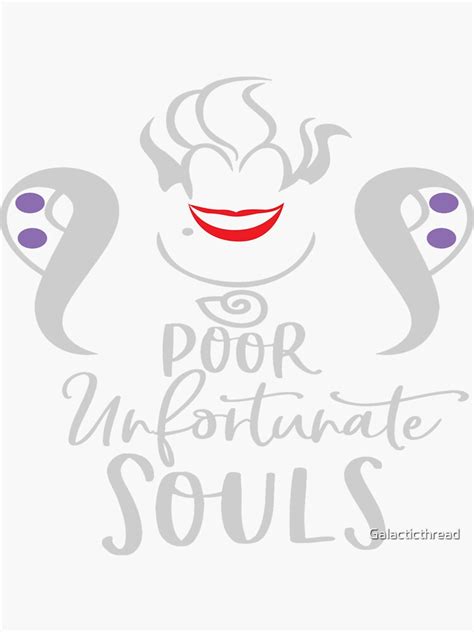 "Ursula Poor Unfortunate Souls" Sticker by Galacticthread | Redbubble