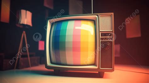 Retro Tv In 3d Background, Vintage Tv, Vintage Television, Old Tv ...