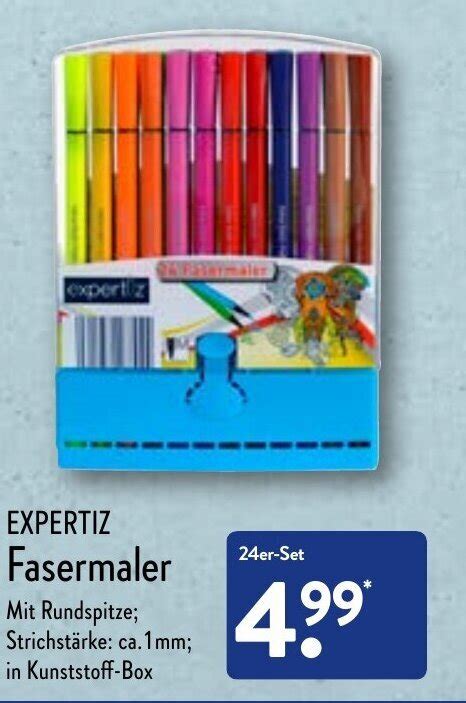 Expertiz Fasermaler 24er Set Angebot Bei Aldi Nord