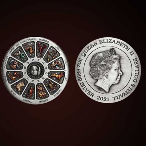 Signs Of The Zodiac Antiqued Coin Mintage World