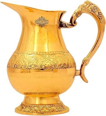 Buy Dsh Crafting Your Curiosity Brass Jug Pitcher Designer Embossed