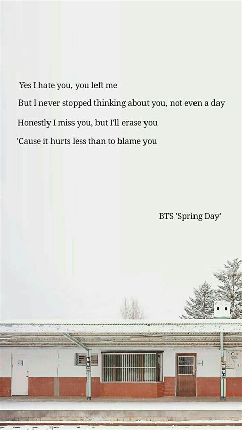 Bogoshipda Bts Springday Bts Wallpaper Lyrics Bts Lyrics Quotes Bts