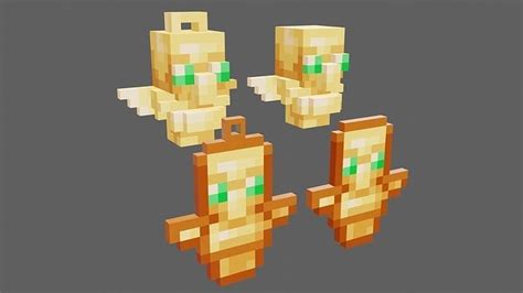 3d Model Minecraft Totem Of Undying 3d Model Ready For Games And