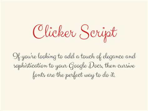 Cursive Fonts on Google Docs [Hand-picked]