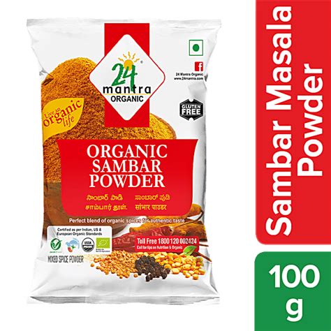 Buy 24 Mantra Organic Powder Sambar 100 Gm Pouch Online At Best Price