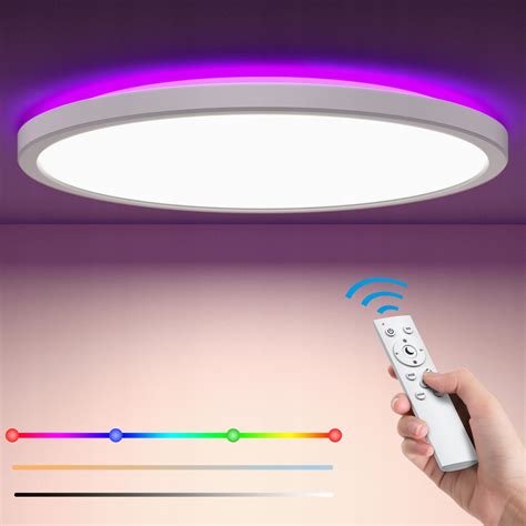 Lampa Sufitowa Rgb Z Pilotem Ciemnialnym Hcd Flt Cena