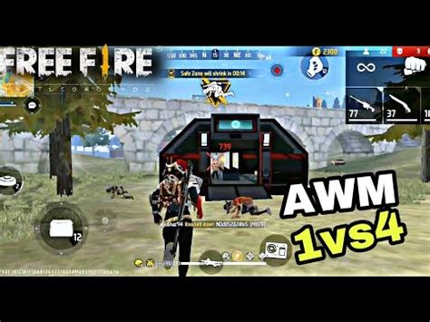 Awm On Fire Awm Solo Vs Squad Op Gameplay Free Fire Sniper 2B