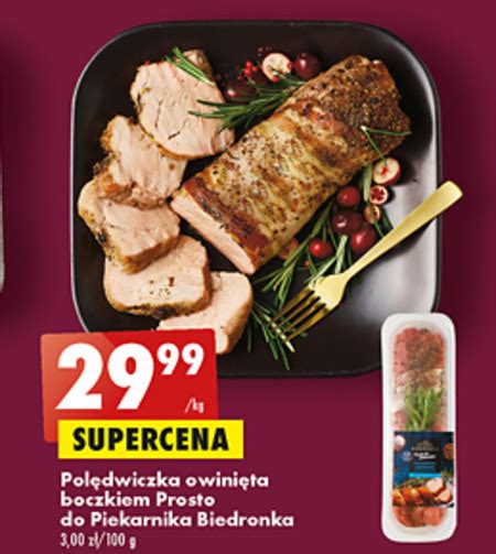 Polędwica Prosto do Piekarnika promocja Biedronka Ding pl