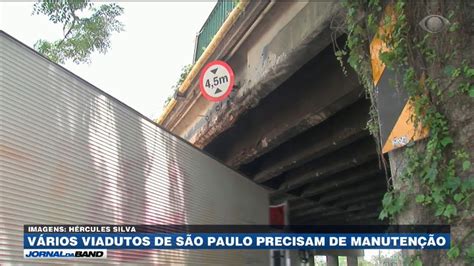 Sp Viaduto Que Cedeu Na Marginal Volta A Se Deslocar Youtube