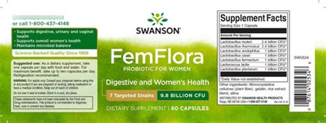 Probioticos Para La Mujer Fem Flora Swanson Envio Gratis Cuotas Sin