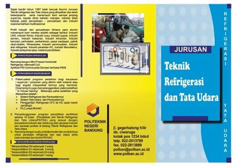 Teknik Refrigerasi Dan Tata Udara Politeknik Negeri Bandung