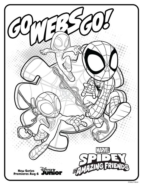 Ghost Spidey Coloring Pages