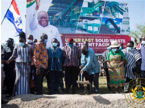 Akufo Addo Cuts Sod For M Upper East Solid Waste Treatment Plant