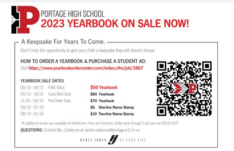 PHS 2023 YEARBOOKS ON SALE! | Portage High School