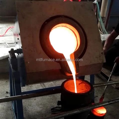 Laboratory Induction Mini Melting Iron Furnace 30kg 20kg Tilting Rotary