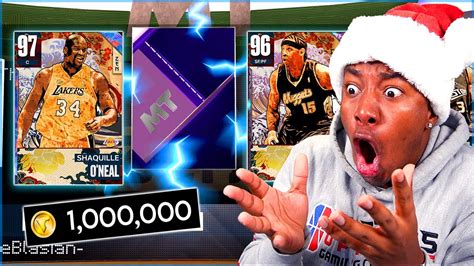 I SPENT 1 MILLION VC ON GALAXY OPAL SHAQ PACKS NBA 2K23 MyTEAM