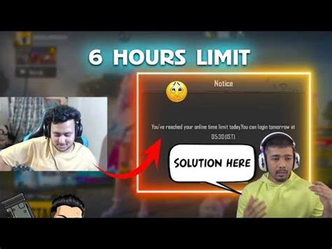 Bgmi Hours Limit Solution By Scout Bgmi Time Limit Problem Youtube