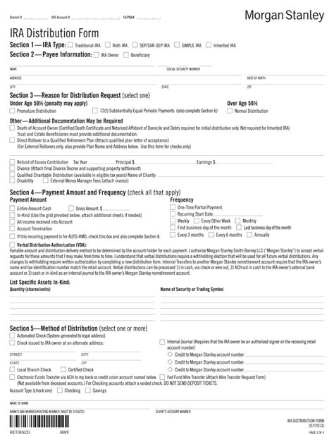 Morgan Stanley Ira Distribution Form 2020 Fill And Sign Printable