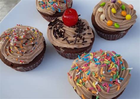 Resep Cupcake Coklat Panggang No Mixer Oleh Hani Bee008 Cookpad