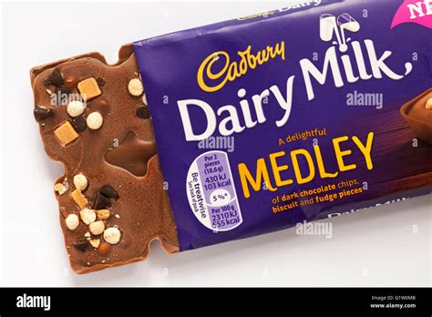 Opened Cadbury Dairy Milk Medley Chocolate Bar A Delightful Medley Of