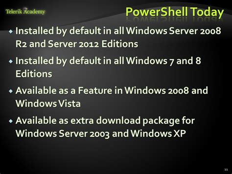 Automating Windows Server Borislav Varadinov Telerik Software Academy