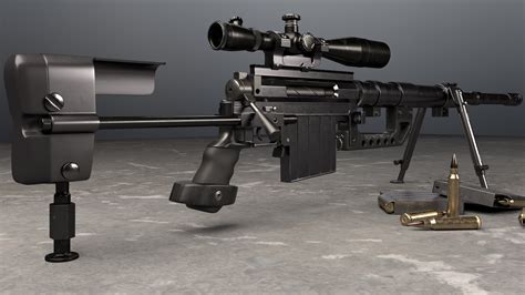 Cheytac M200 Intervention Sniper Rifle 3D Model - TurboSquid 1239200