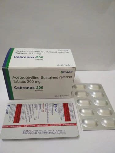 Acebrophylline 200 Mg SR Tablets At Rs 175 Stripe CEBRO In Chandigarh