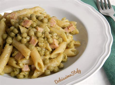 Penne Piselli E Prosciutto Cotto Ricetta Veloce Dolcissima Stefy