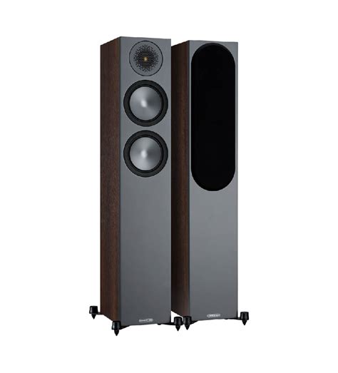 Monitor Audio Bronze Floorstanding Speakers Walnut