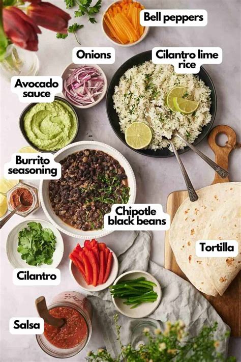 Vegetarian Burrito Recipe Splash Of Taste Vegetarian Recipes