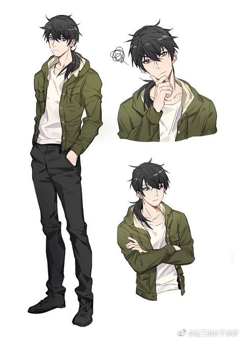 Pin By Emberic On Character Design Hair Character Design Male Anime