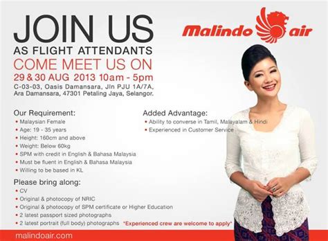 Fly Gosh Malindo Cabin Crew Walk In Interview