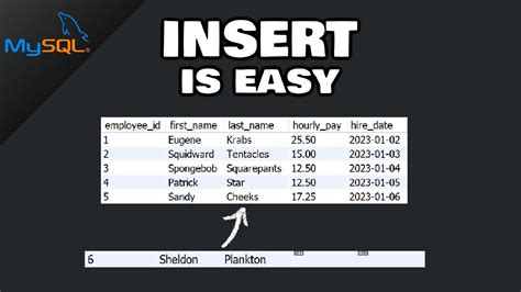 Mysql How To Insert Rows Into A Table Youtube