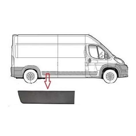 Baguette de protection latérale droite pour Citroen Jumper Fiat Ducato