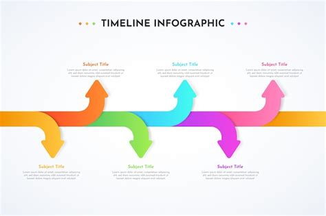 Plantilla De Infografia Degradado De Linea De Tiempo Vector Gratis