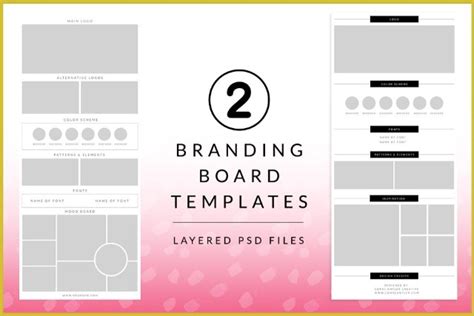 Brand Board Templates For Canva Indesign Photoshop Illustrator