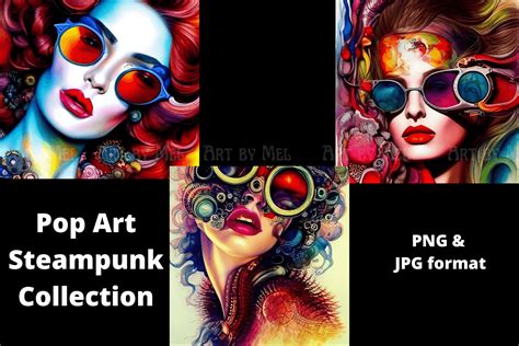 Pop Art Steampunk Collection Graphic by Art by Mel · Creative Fabrica